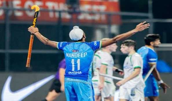 India Dominates Ireland with 4-0 Win in FIH Pro League