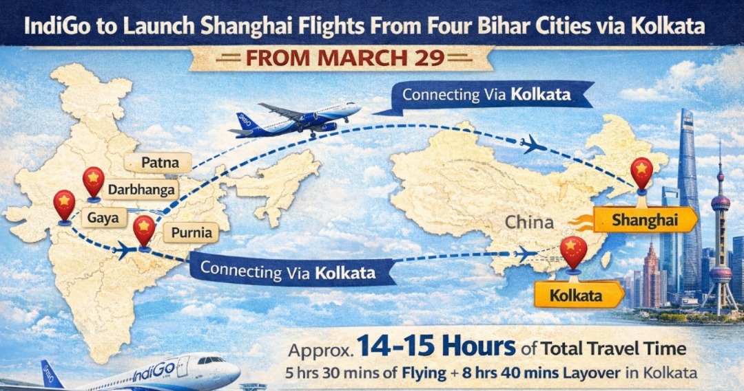 IndiGo’s International Leap: Bihar–Shanghai Route To Boost Trade And Tourism