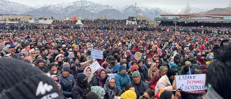 Ladakh Groups Announce Shutdown Demanding Full Statehood