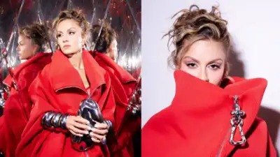 Redefined in Red: Natasha Poonawalla Threads Power into Every Pleat