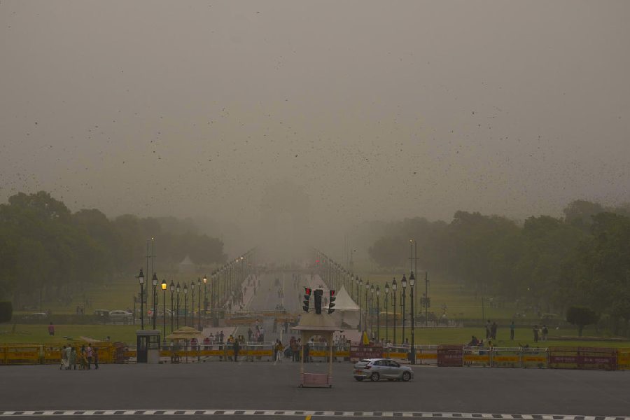 Grounded by Nature: Dust Storm Paralyzes Delhi Airport