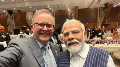 Govt Shares 'Selfie of the Day' Featuring Modi and Albanese