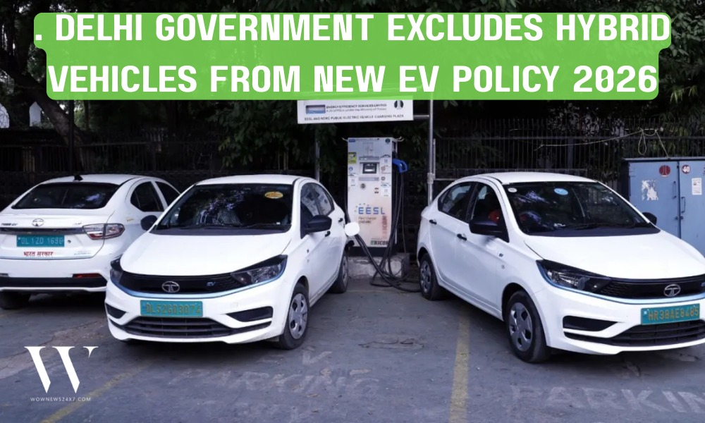 Delhi EV Policy 2026 Omits Incentives for Hybrid Vehicles