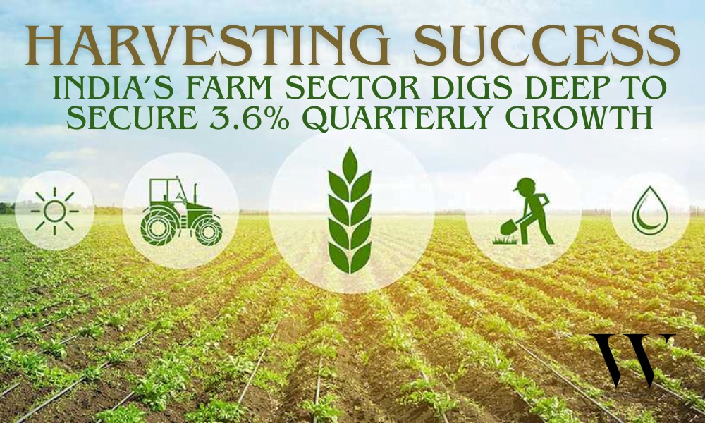 India Farm Sector Growth Hits 3.6% in March Quarter