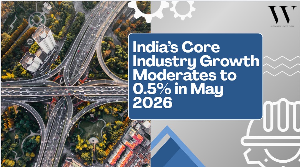 India’s Core Infrastructure Output Growth Moderates to 0.5% in May