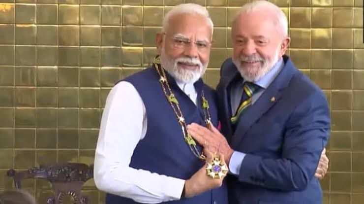 Diplomatic Laurels: PM Modi Receives Brazil’s Highest Civilian Honour