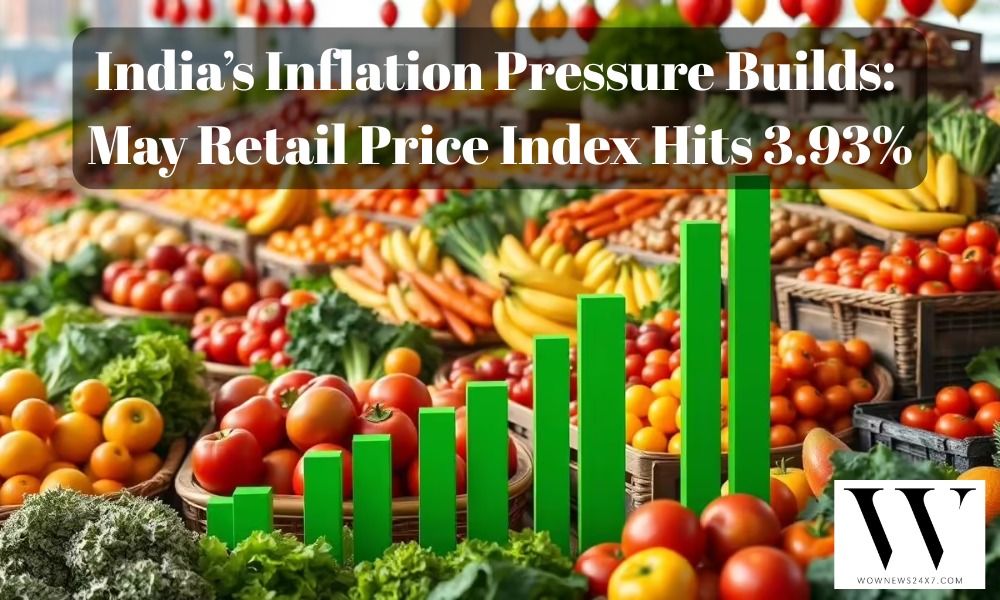 India's Retail Inflation Rises to 3.93% in May 2026