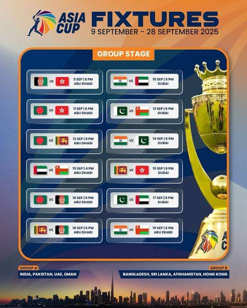 Asia Cup 2025 Returns to the Emirates: Dubai and Abu Dhabi Set for Cricket’s Fiesta