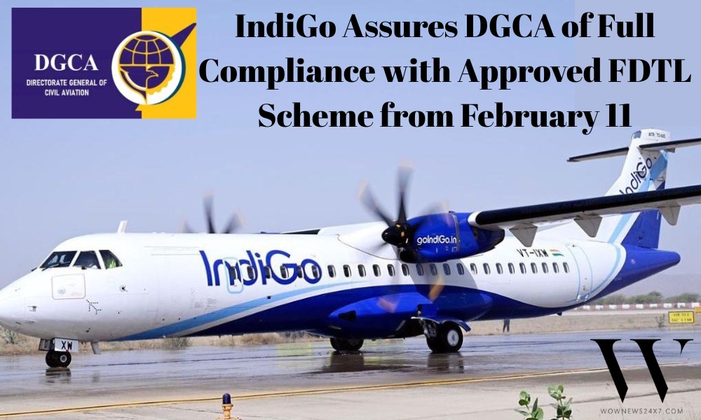 IndiGo Confirms Full Readiness to Implement DGCA’s Flight Duty Time Limit Rules from February 11