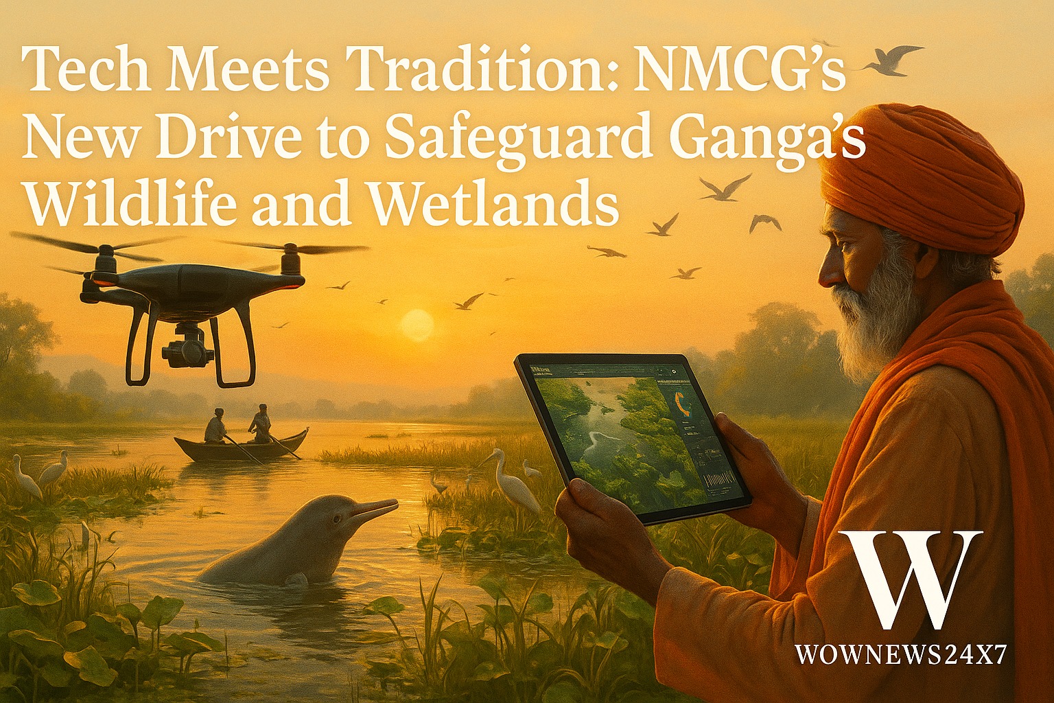 Tech Meets Tradition: The National Mission for Clean Ganga (NMCG) New Drive to Safeguard Ganga’s Wildlife and Wetlands