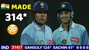 India’s Historic Chase: Ganguly & Kanitkar Seal Thrilling Win Over Pakistan in 1998