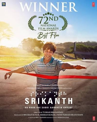 Rajkummar Rao Starrer ‘Srikanth’ Named Best Hindi Film at National Awards
