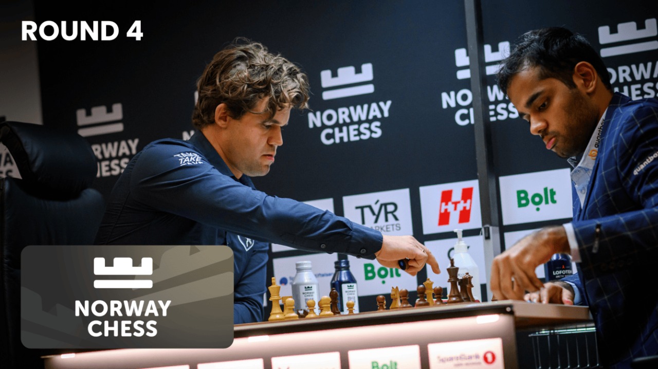 King Magnus Roars Again: Leads Norway Chess After Dramatic Round 4
