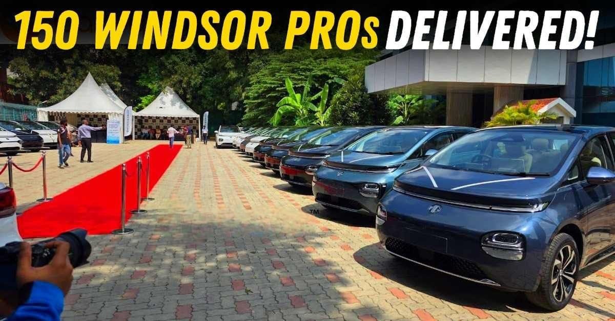 Bengaluru Electrified: MG Drops 150 Windsor Pros in a Single Day