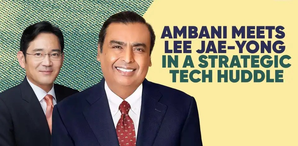 Samsung Chair Lee Jae-yong Hosts Mukesh Ambani in Billionaire Charm Offensive to Deepen Tech Ties