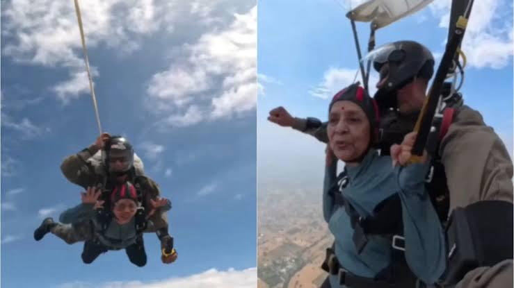 Eighty & Airborne: Indian Granny Skydives Her Way Into History