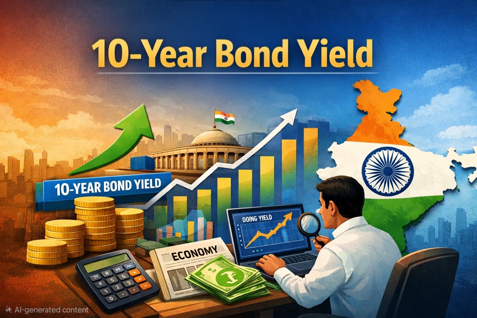 India 10-Yr Benchmark Govt Bond Yield Edges Up to 6.8505%