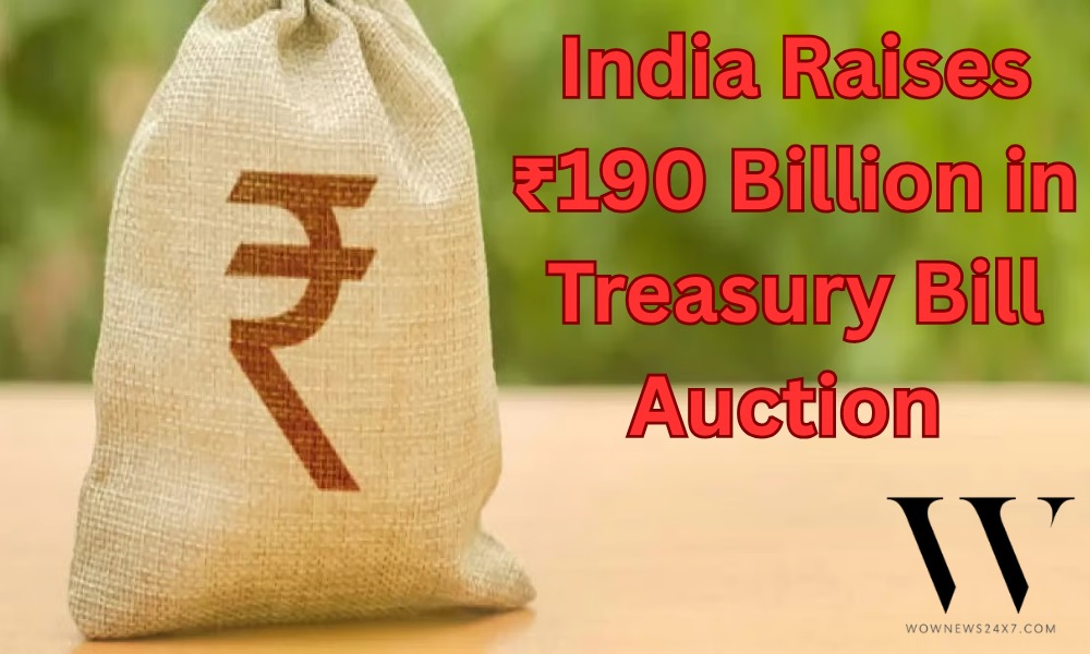 India’s Short-Term Borrowing Success: ₹190 Billion Treasury Bills Sold with Steady Investor Demand