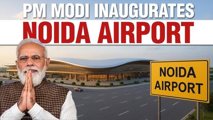 Wings of Progress: PM Modi Ignites Noida International Airport's Epic Takeoff Today!