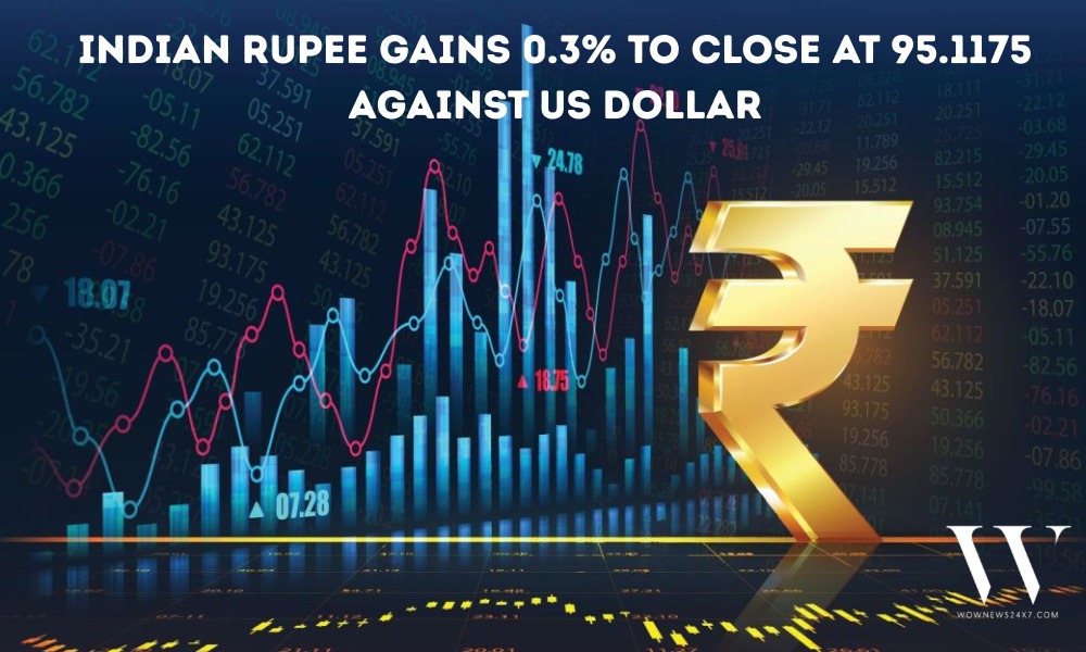 Upward Momentum: Indian Rupee Strengthens to 95.1175 Against Dollar