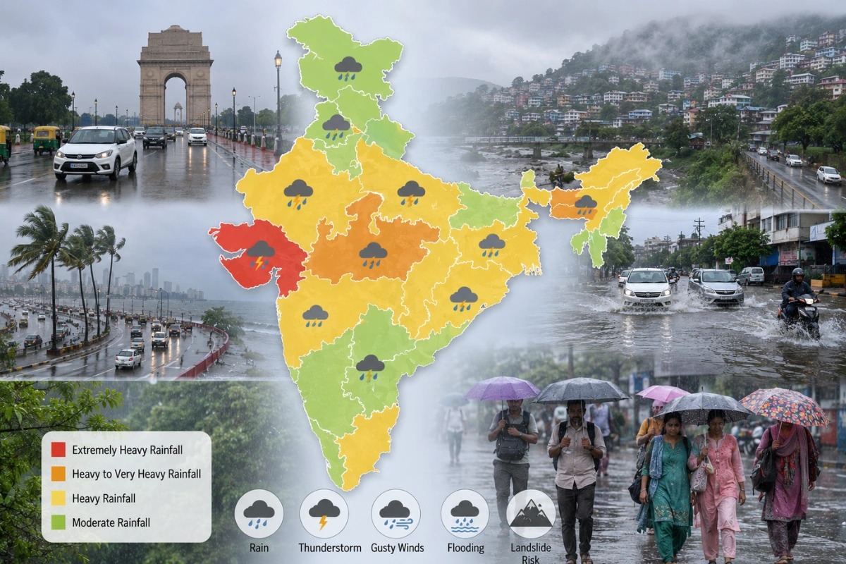 80 kmph Winds and Flash Floods Ahead? Inside IMD’s Latest National Weather Warning