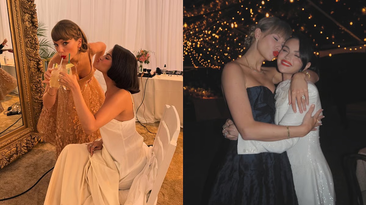 Taylor Swift Shines Like a Star in Rs 34 Lakh Sequin Gown at Selena Gomez’s Glamorous Wedding