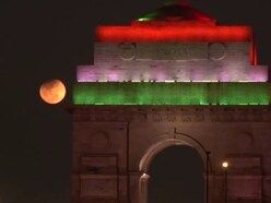 Delhi’s India Gate Becomes Celestial Stage As Rare Blue Moon Lights The Night
