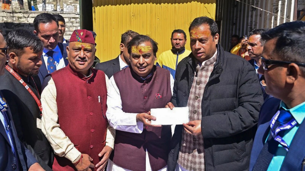 Spiritual Generosity: Mukesh Ambani Donates Rs 10 Crore To Badrinath And Kedarnath Temples