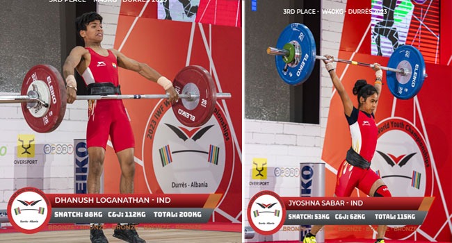 Indian Weightlifters Set the Tone Brightly with Two Bronze Medals at Youth and Junior World Championships
