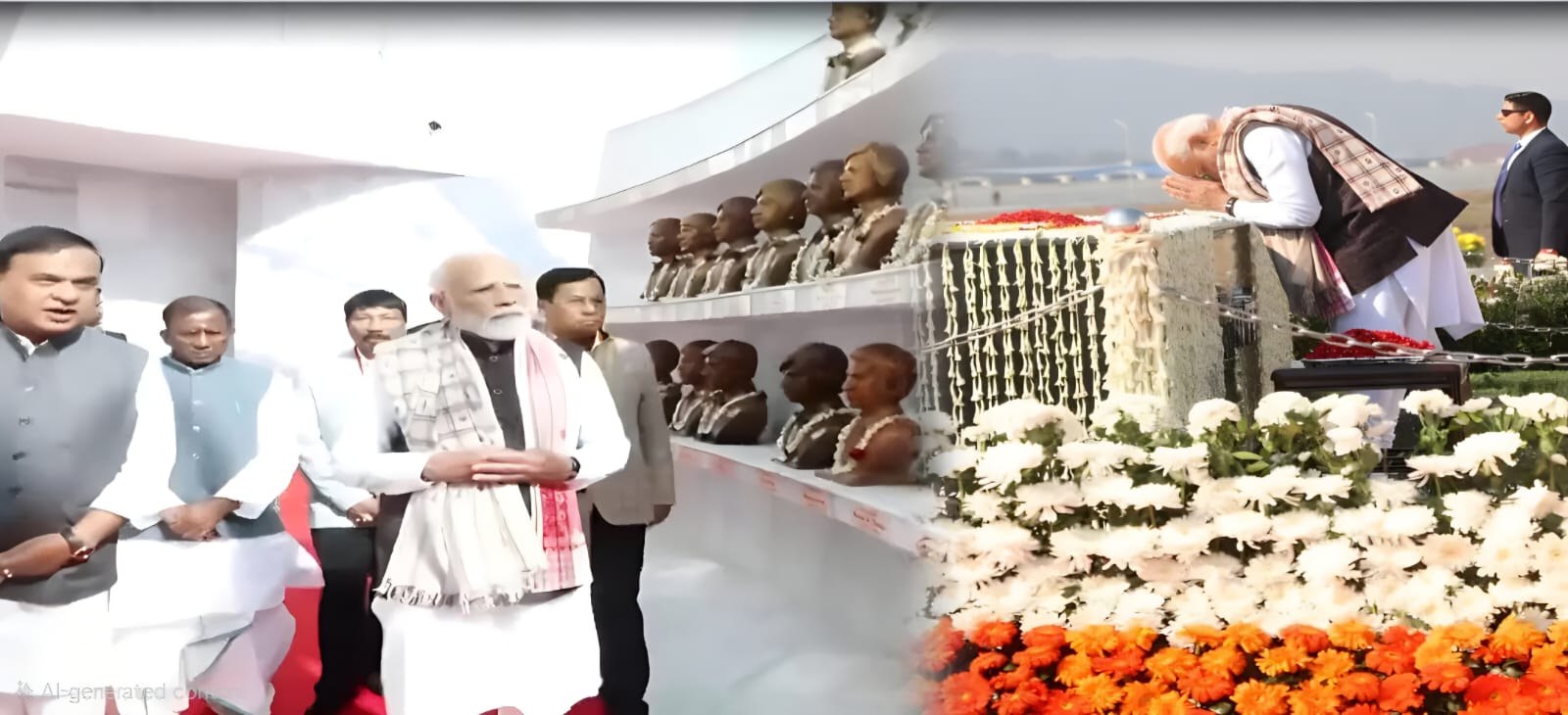 Sacrifice etched in Stone: PM Modi’s Tribute to Assam’s Unsung Heroes