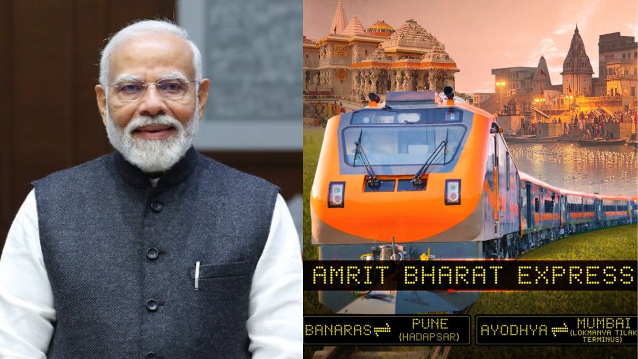 PM Flags Off Amrit Bharat Trains Linking Spiritual Hubs To Economic Centers In Maharashtra