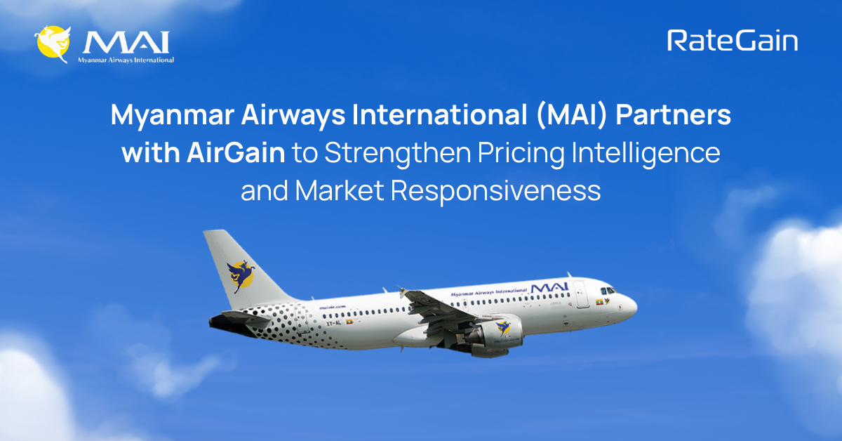 RateGain Partners With Myanmar Airways To Power Digital Distribution And Revenue Growth