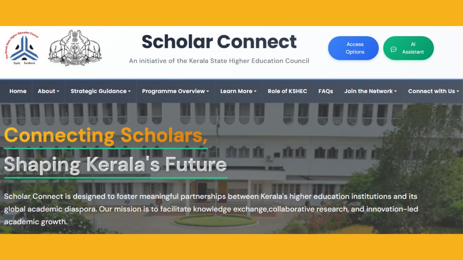 Scholar Connect Initiative Strengthens Kerala’s Academic Ecosystem