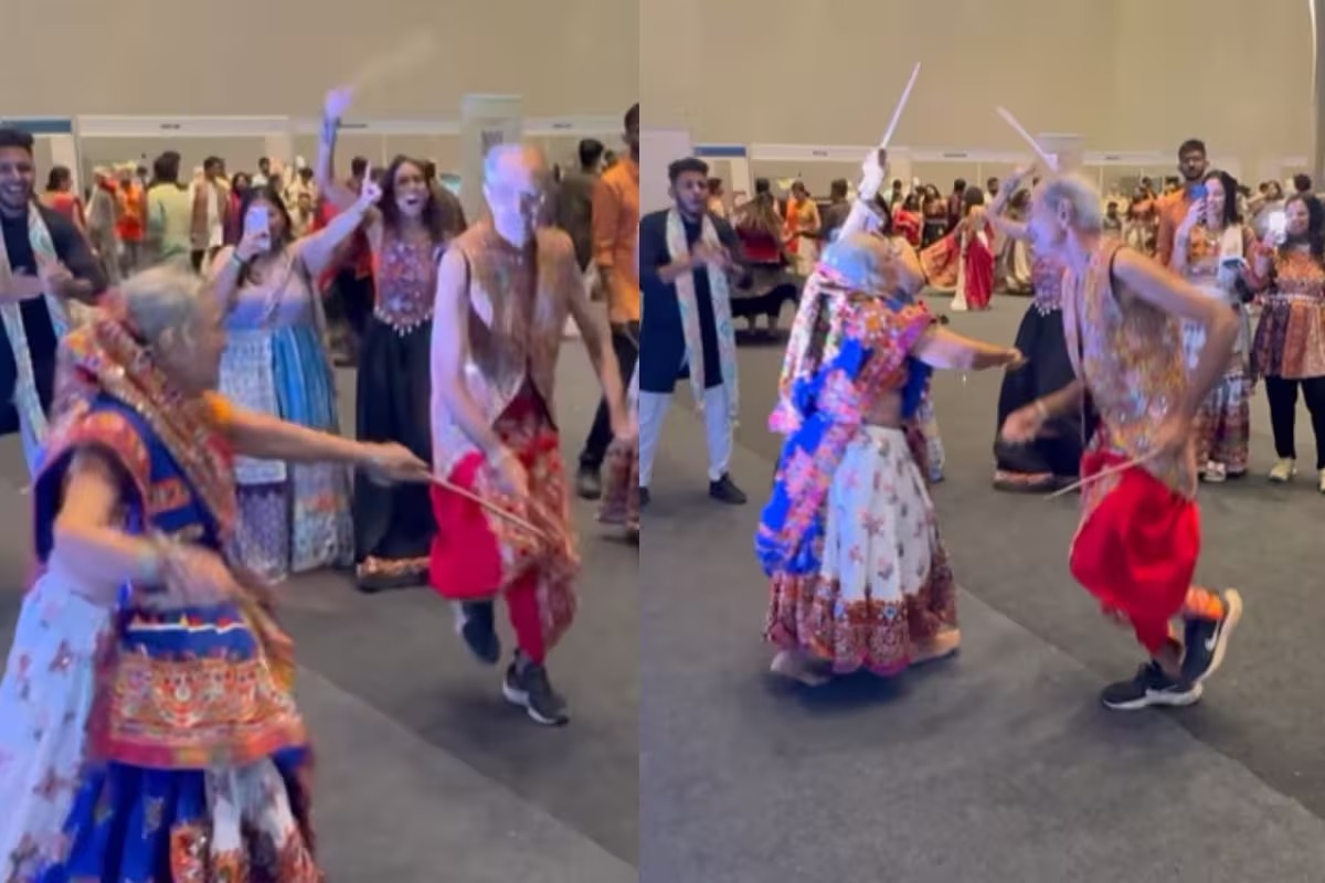 Age Is Just A Number: Charming Elderly Pair Sets Garba Floor On Fire