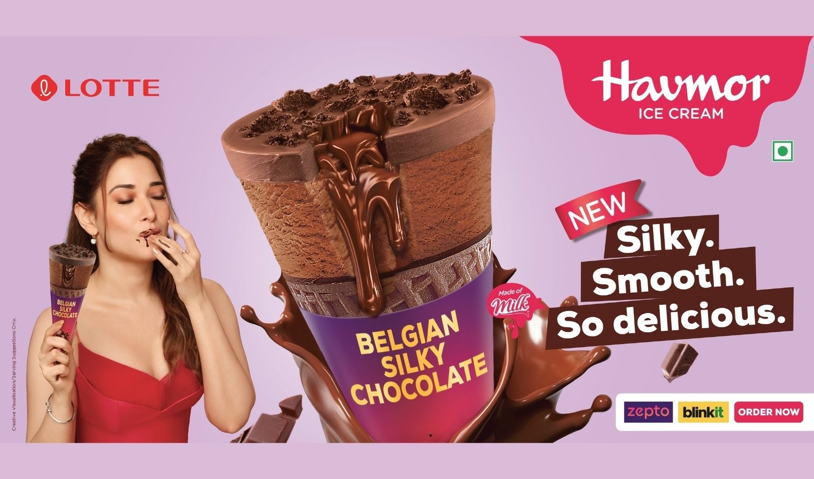 Havmor Launches Belgian Silky Chocolate Cone with Tamannaah Bhatia