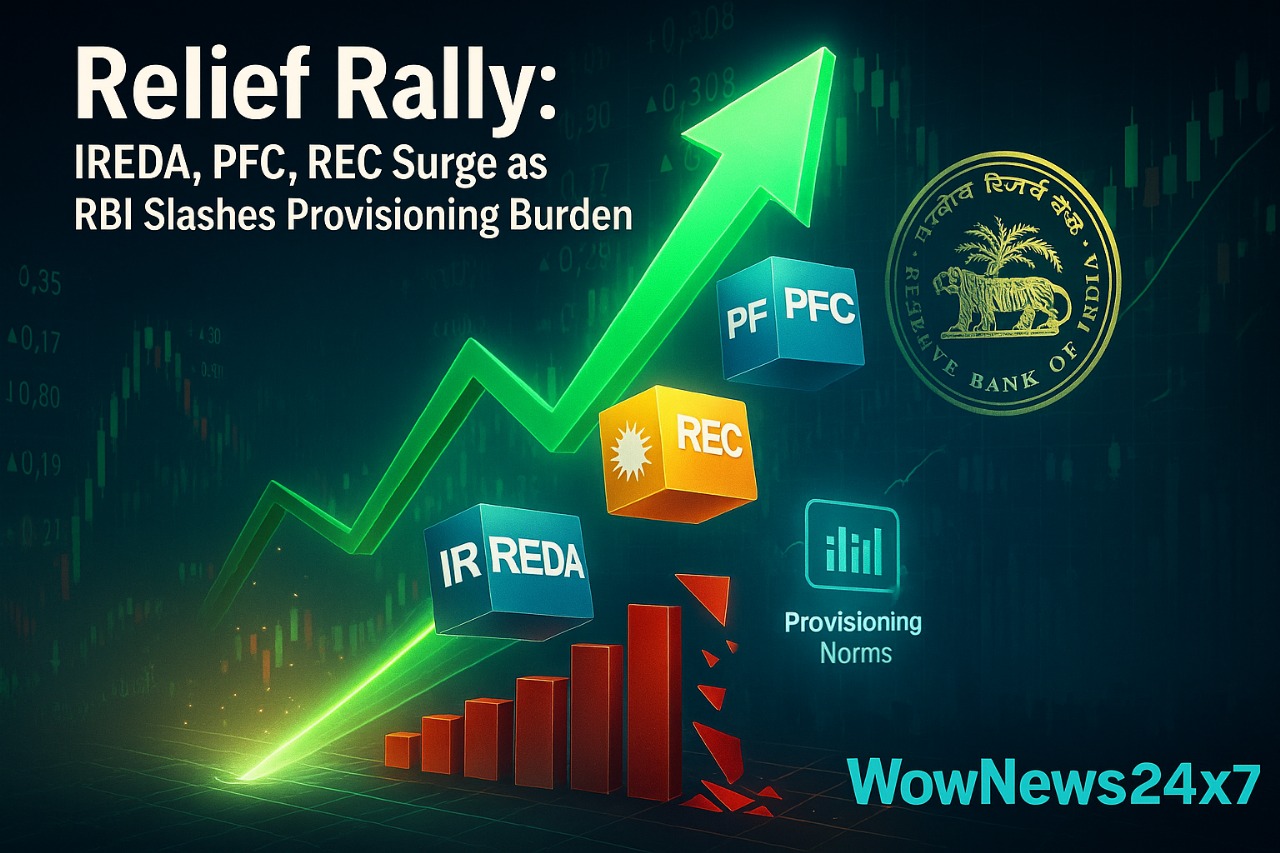 Relief Rally: IREDA, PFC, REC Surge as RBI Slashes Provisioning Burden
