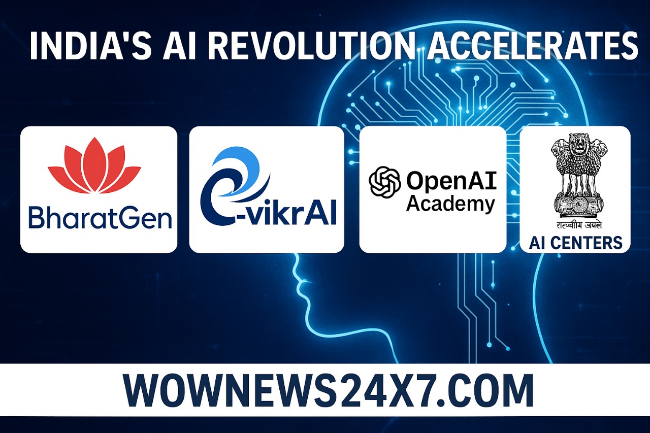 India’s AI Revolution Accelerates: BharatGen, e-vikrAI, OpenAI Academy, and AI Centers Empowering the Future