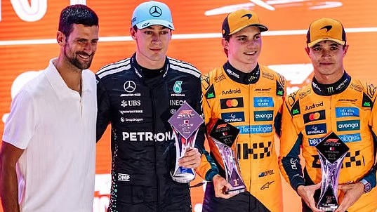 Champions Collide: Novak Djokovic Presents Sprint Awards as Piastri, Russell, and Norris Shine in Qatar