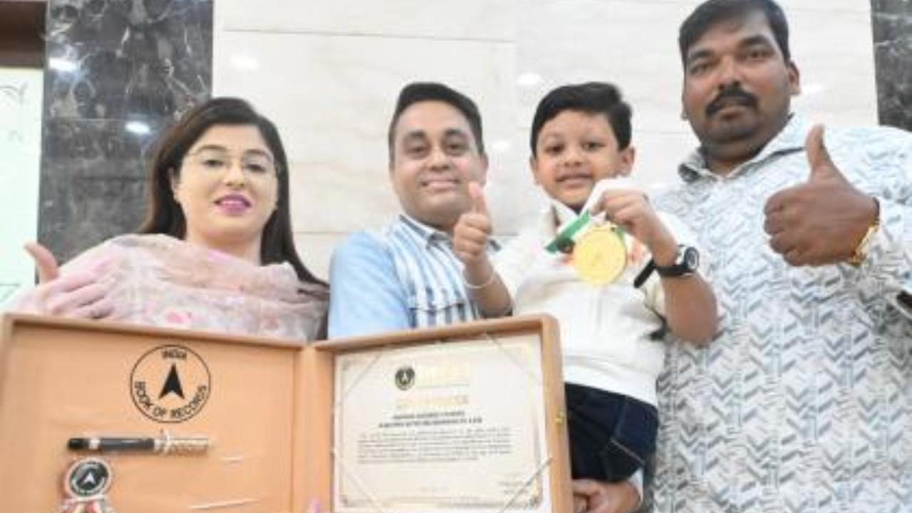 Six-Year-Old Reyansh Khamkar Making Waves in Swimming History