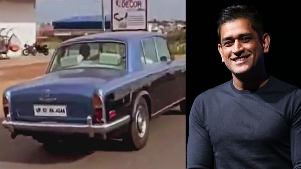 Rolling Royalty: MS Dhoni Cruises Ranchi Streets in His Timeless Rolls-Royce