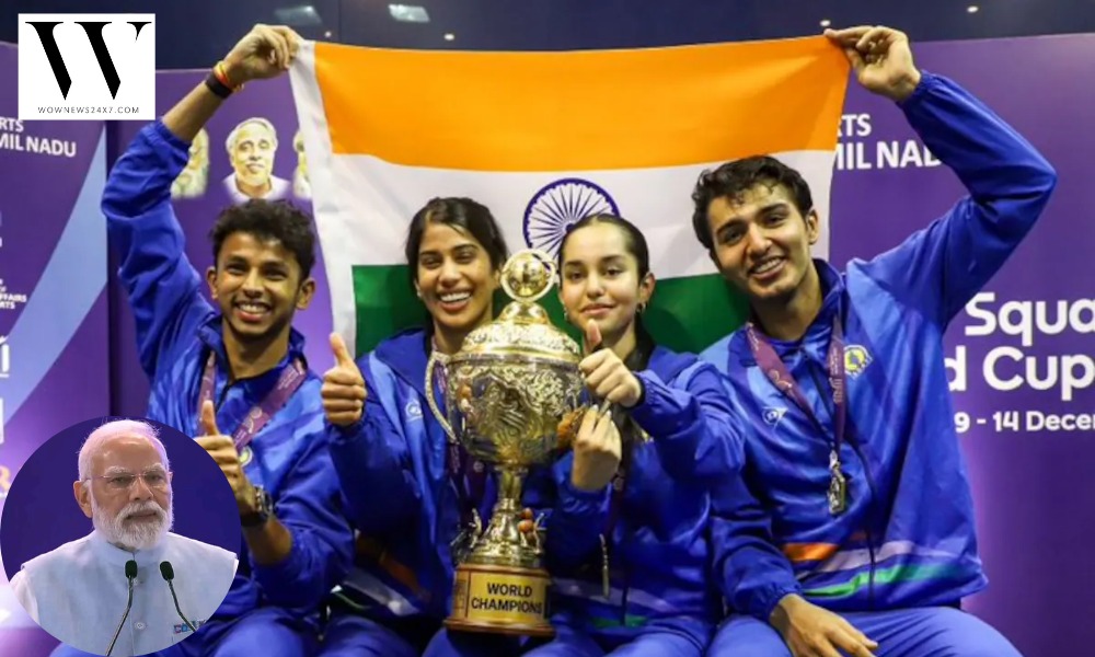 Smashing Glory: PM Modi Applauds India’s First Squash World Cup Triumph