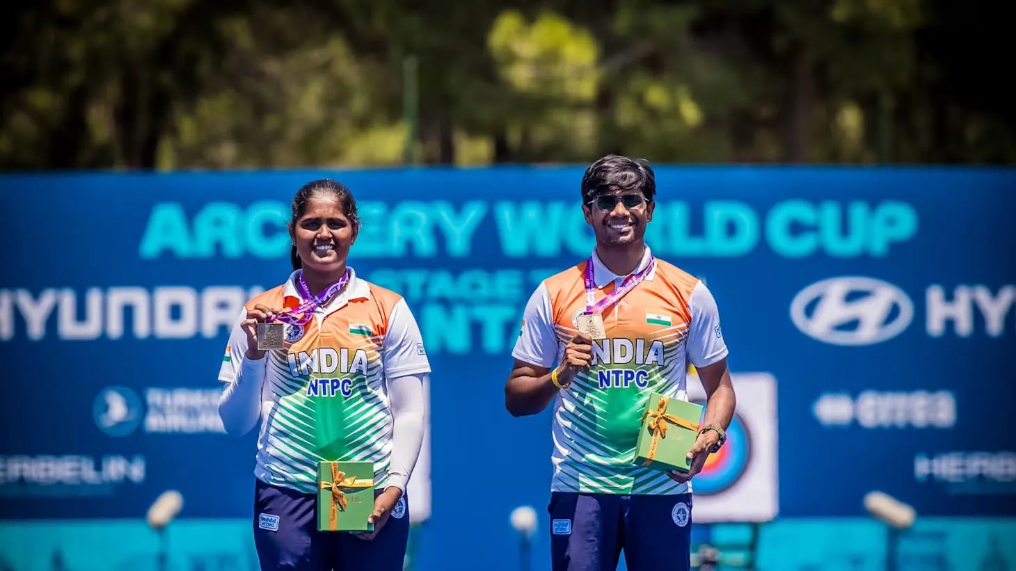 India Bags Dual Recurve Gold Medals at Archery World Cup in Antalya