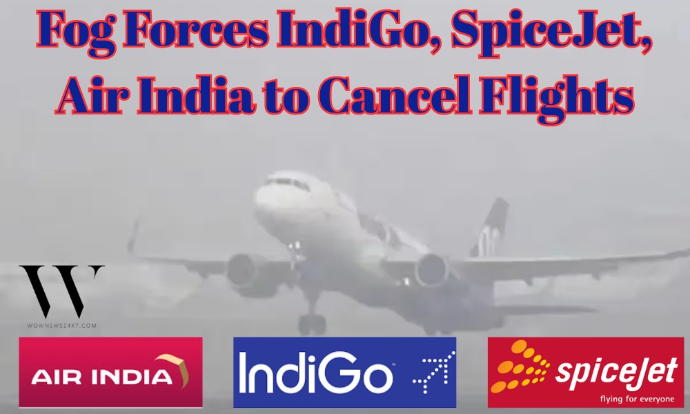 Travel Advisory Issued – Fog Causes Major Delays Across Indian Airports, IndiGo, SpiceJet, Air India Issue Warnings
