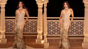 Janhvi Kapoor Stuns in Jungle-Inspired Elie Saab Gown at Glamorous Gujarat Event