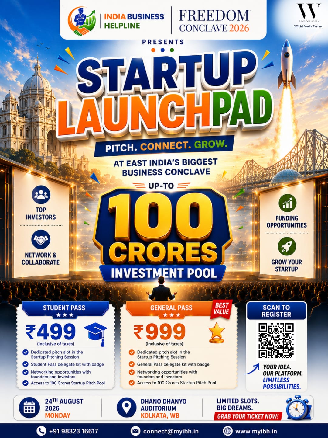 Startup Launchpad Opened by IBH for Kolkata Freedom Conclave 2026