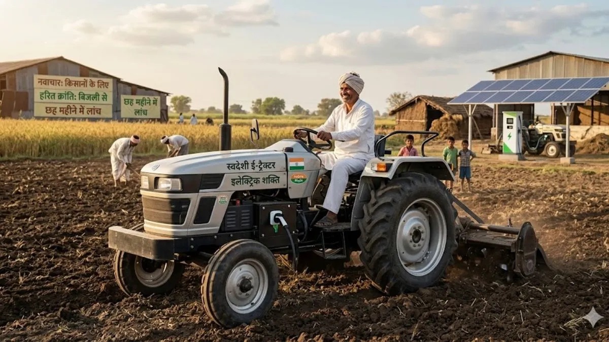 Fields Of The Future: IIT Kanpur Startup Powers Up India's First 100% Electric Compact Tractor
