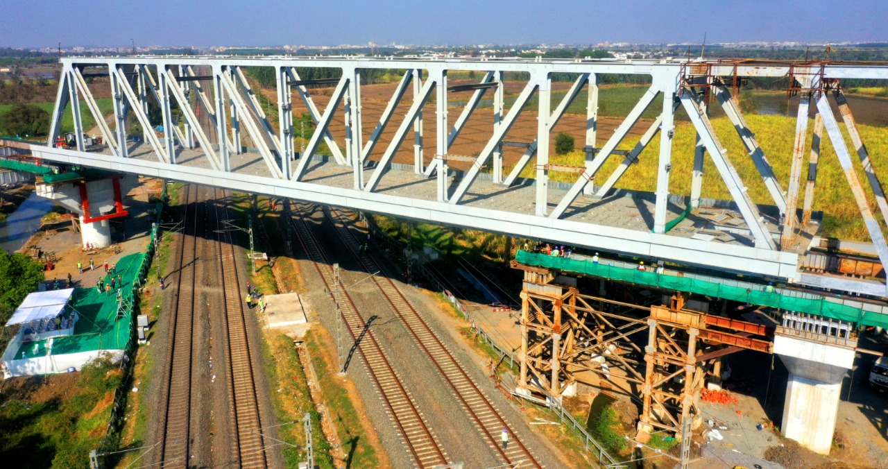 Mumbai-Ahmedabad Bullet Train Project Hits Major Milestone with First Steel Bridge Launch