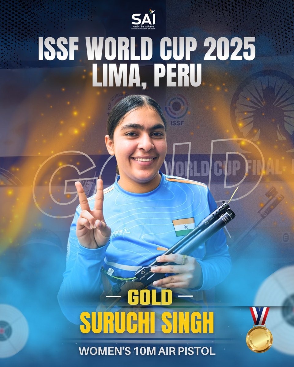 Golden Girl on Target: Suruchi Singh’s Double Strike Ignites India’s Medal Frenzy in Peru!