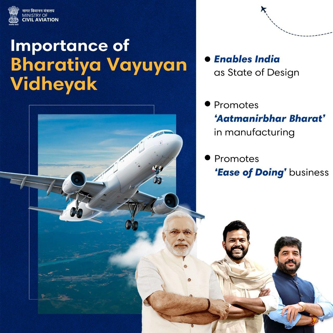 India Overhauls Aviation Policy with Bharatiya Vayuyan Adhiniyam