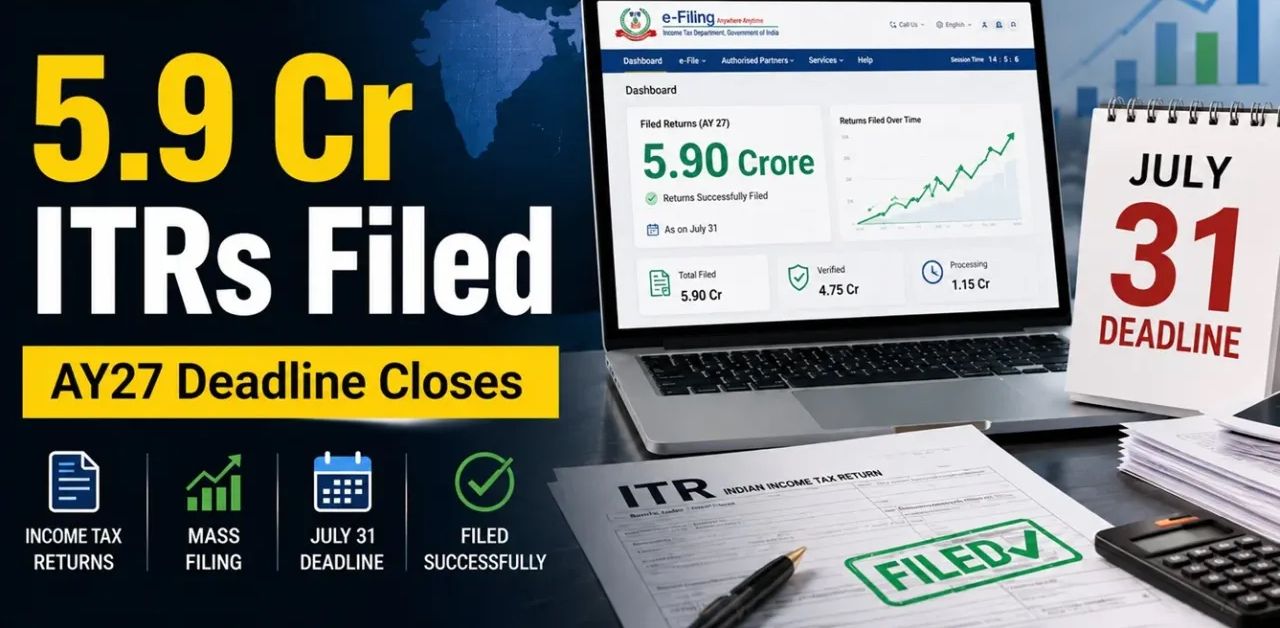 Can Over 5.9 Crore Tax Filings Power India’s Fiscal Growth Engine?